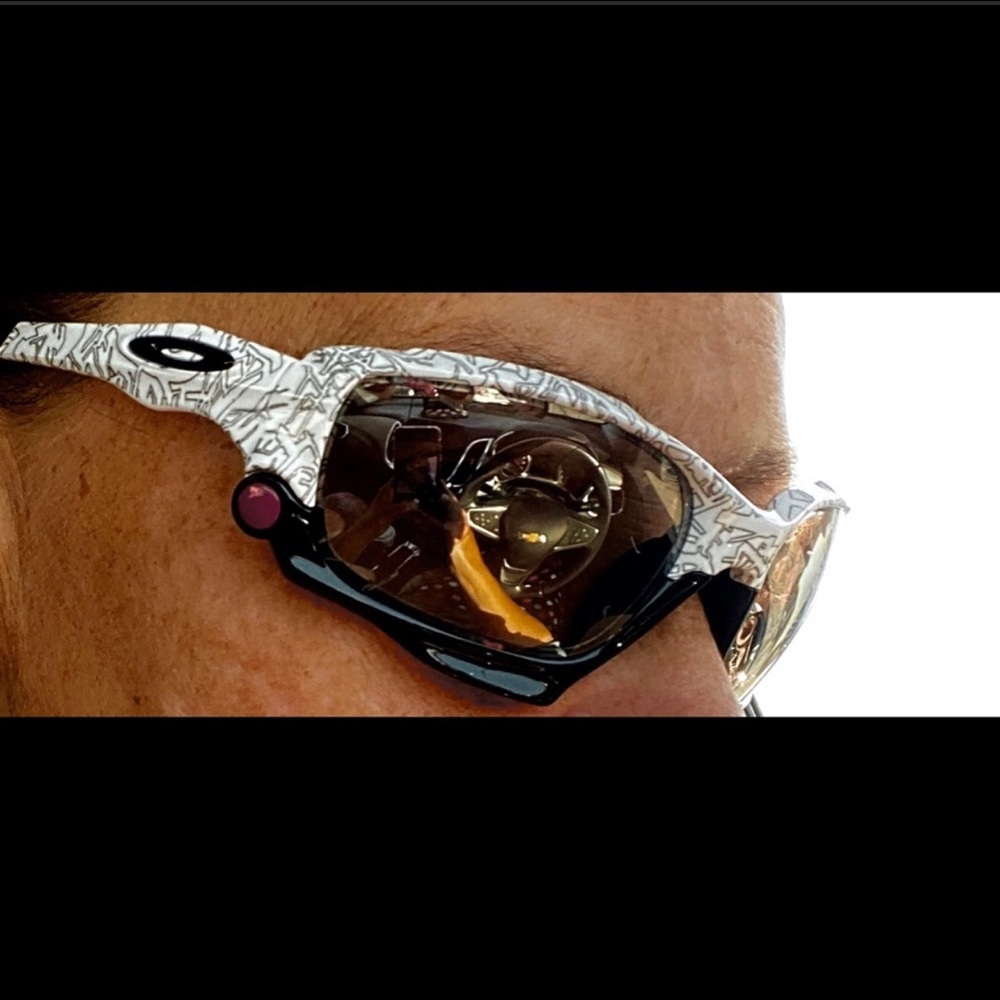 💕HP💕2 Oakley sunglasses purple pink polarized - Picture 11 of 13